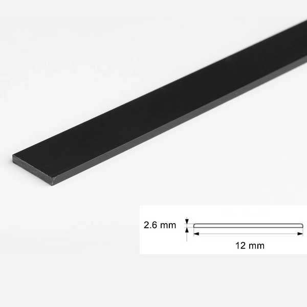 1 Metre PVC Durable Flat Bar Door Strips in Multiple Sizes
