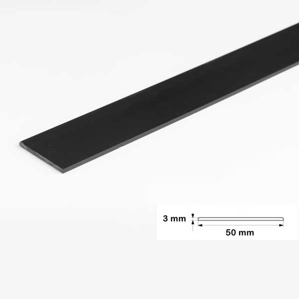 1 Metre PVC Durable Flat Bar Door Strips in Multiple Sizes
