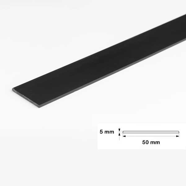 1 Metre PVC Durable Flat Bar Door Strips in Multiple Sizes