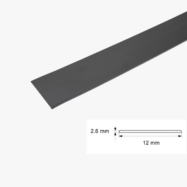 1 Metre PVC Durable Flat Bar Door Strips in Multiple Sizes