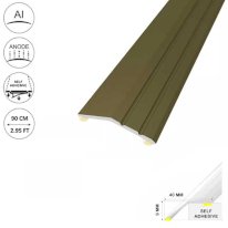 Aluminium Self Adhesive Door Floor Trim For Different Surface Levels 