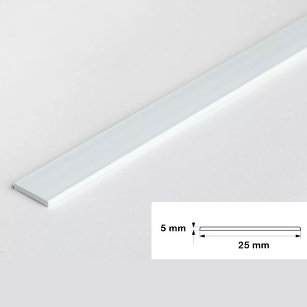 1m Durable PVC Architrave Cover Flat Bar 