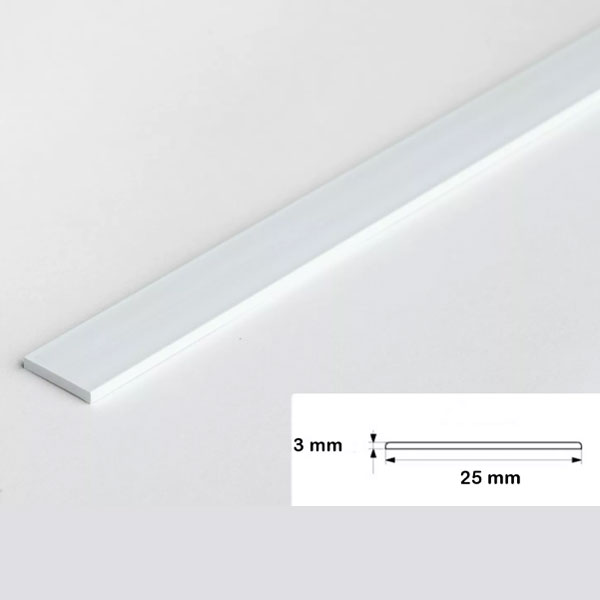 1m Durable PVC Architrave Cover Flat Bar 