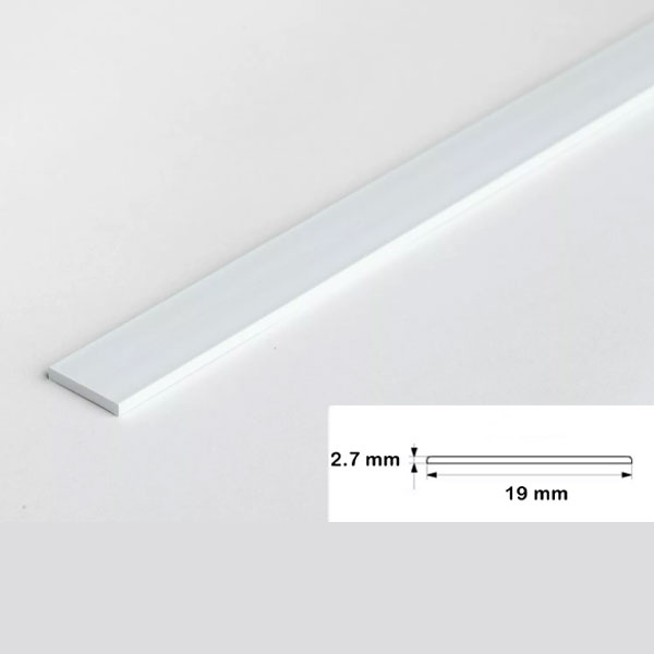 1m Durable PVC Architrave Cover Flat Bar 