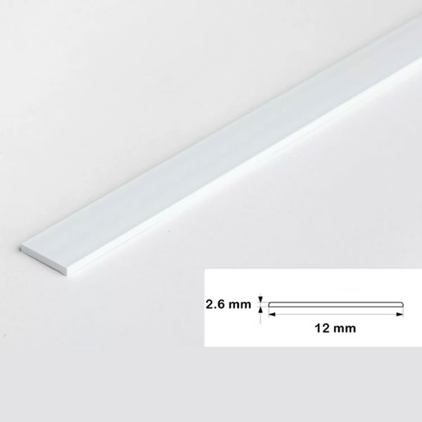 1m Durable PVC Architrave Cover Flat Bar 