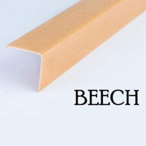 1m Plastic PVC Corner Angle Trim Wall Corner Guard Edge Protector Wood Effect