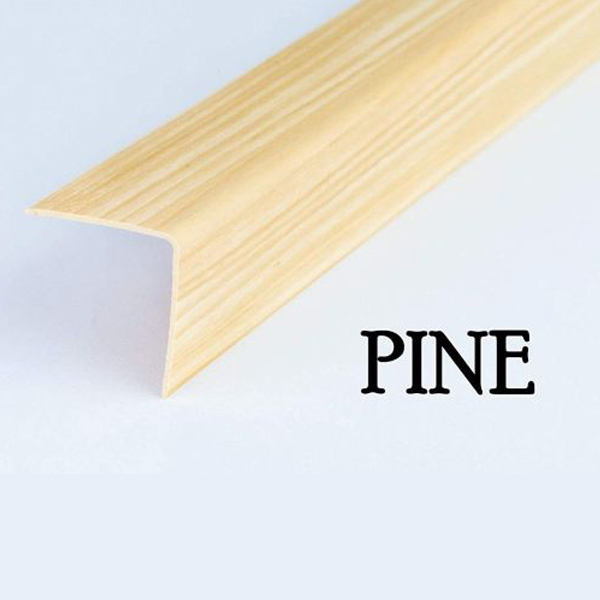 1m Plastic PVC Corner Angle Trim Wall Corner Guard Edge Protector Wood Effect