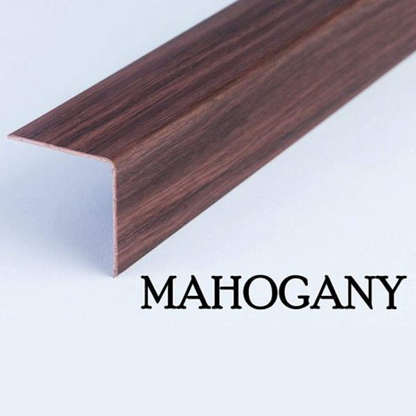 1m Plastic PVC Corner Angle Trim Wall Corner Guard Edge Protector Wood Effect