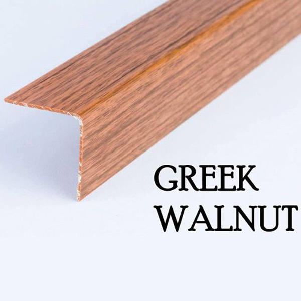 1m Plastic PVC Corner Angle Trim Wall Corner Guard Edge Protector Wood Effect