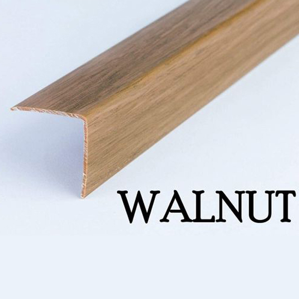 1m Plastic PVC Corner Angle Trim Wall Corner Guard Edge Protector Wood Effect