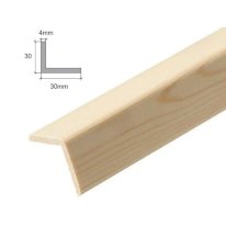 2.4m Pine Corner Angle Wooden Timber Edging Trim Moulding Beading