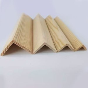 2.4m Pine Corner Angle Wooden Timber Edging Trim Moulding Beading