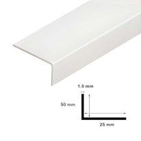 2.5m Unequal Plastic PVC Corner 90 Degree Angle Trim