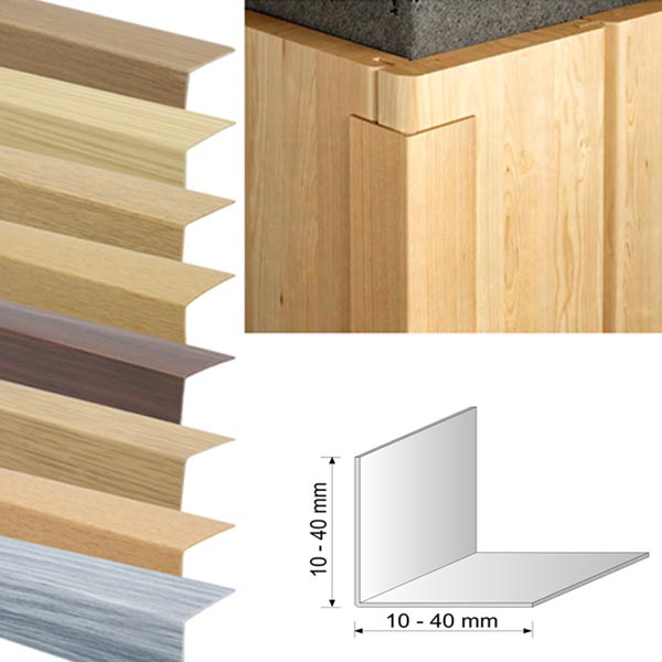 2.75m Wood Effect Plastic Pvc Corner 90 Degree Angle Trim