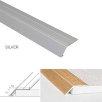 31mm Wide Aluminium Door Thresholds Ramp Self Adhesive For Connecting Wooden, Laminate, Carpet, Vinyl Floors