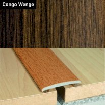 35mm Flat Aluminium Wood Effect Door Threasholds Self Adhesive