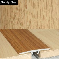 36mm Aluminium Wood Effect Door Floor Bar Edge Trim Threshold