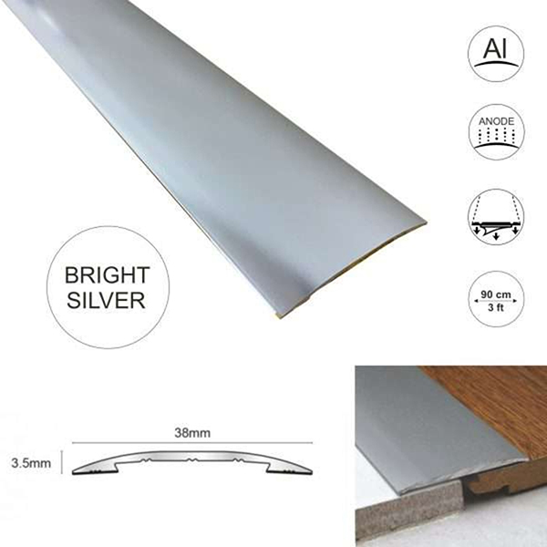 38mm Self Adhesive Euro Cover Strip Wood Vinyl Tile Door Bar Threshold Trim