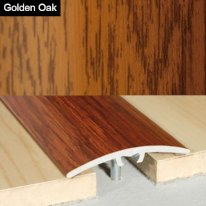 40mm Aluminium Wood Effect Door Floor Bar Edge Trim Threshold
