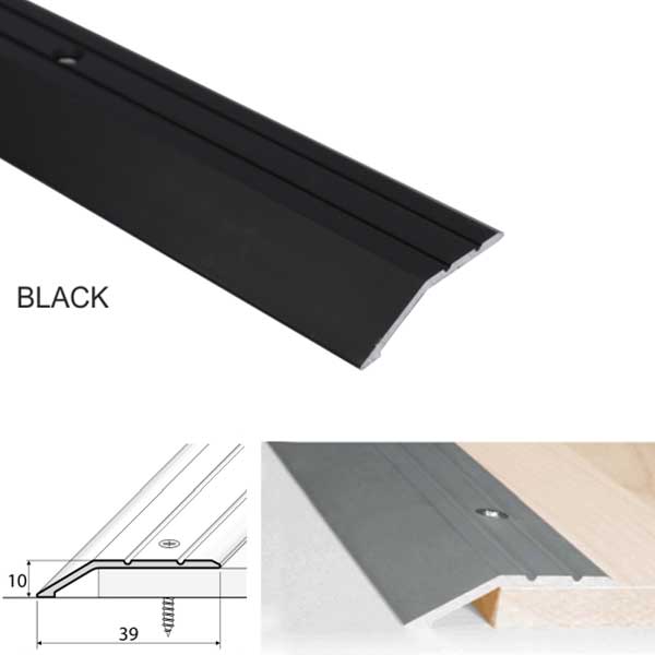 40mm Wide Aluminium Door Floor Trim Carpet Thresholds Ramp