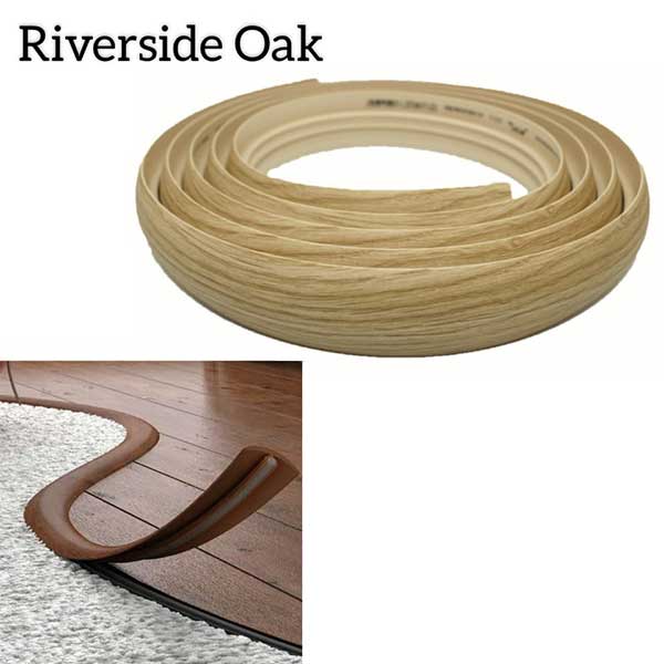 40mm Wide PVC Flexible Flooring Transition Profile Door Threshold