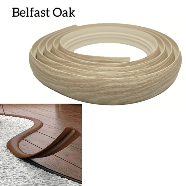 40mm Wide PVC Flexible Flooring Transition Profile Door Threshold