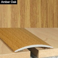 40mm Wood Effect Aluminium Door Floor Bar Edge Trim Threshold Self Adhesive