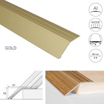 41mm Wide Anodised Aluminium Door Threshold Ramp Profile Screwfix
