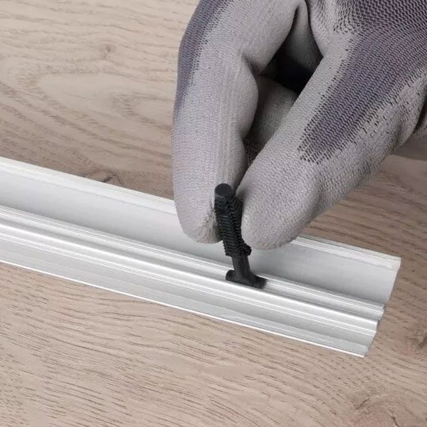47mm Self Adhesive Aluminium Wood Effect Door Floor Trim Threshold Laminate