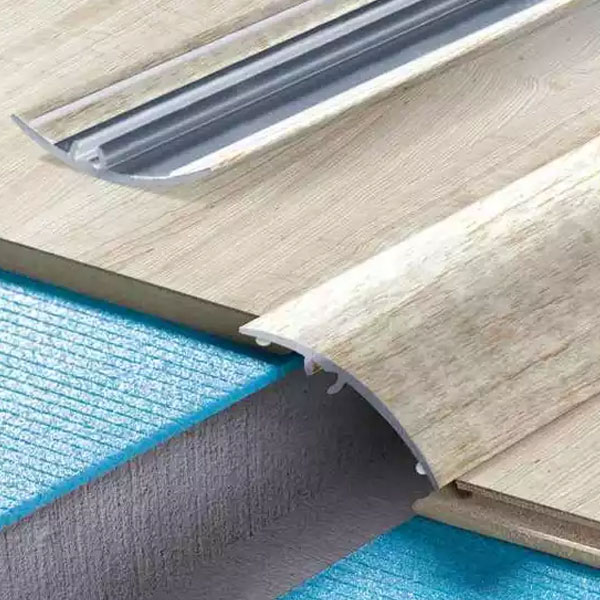 47mm Self Adhesive Aluminium Wood Effect Door Floor Trim Threshold Laminate