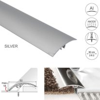 50mm Wide Aluminium Door Floor Trim, Carpet Thresholds Trim