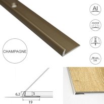 Aluminium Door Threshold – 5mm Click Vinyl Flooring Trim