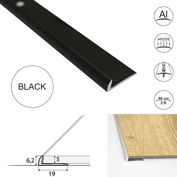 5mm Flooring Aluminium Door Thresholds for Luxury Click Vinyl Flooring