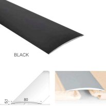 80mm Wide Anodised Aluminium Self Adhesive Door Threshold Floor Trim