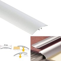Aluminium Carpet Cover Door Threshold Silver Floor Trim Transition Strip