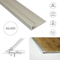 Aluminium Door Floor Threshold  For Luxury Click Vinyl Flooring