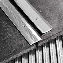 38mm Wide Aluminium Grooved Floor Trim For Joined Carpets 