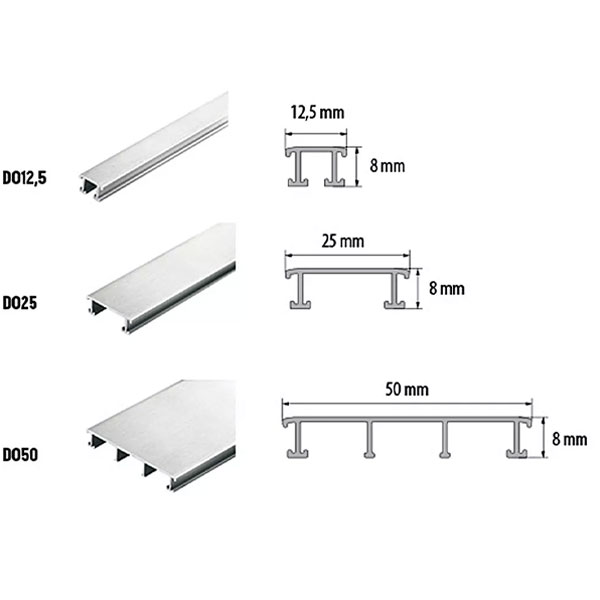 Decorative 2.5m Aluminium Anodized Border Tile Trim
