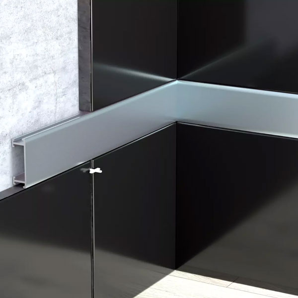 Decorative 2.5m Aluminium Anodized Border Tile Trim