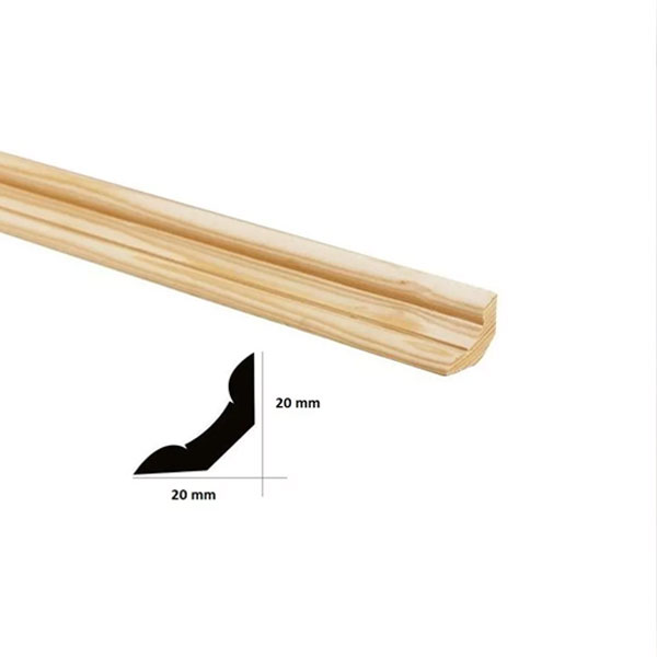 Decorative Pine Scotia Moulding Beading 1m Long Trim Wooden Timber Edging