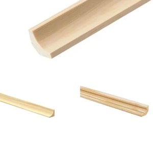 Decorative Pine Scotia Moulding Beading 1m Long Trim Wooden Timber Edging