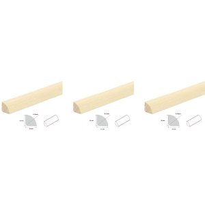 Pine Quadrant Decorative Trim Beading Wood Moulding Flooring Edging 