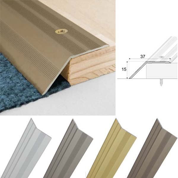 Door Threshold Ramp / 37mm Wide Non Slip Aluminium Door Floor Trim
