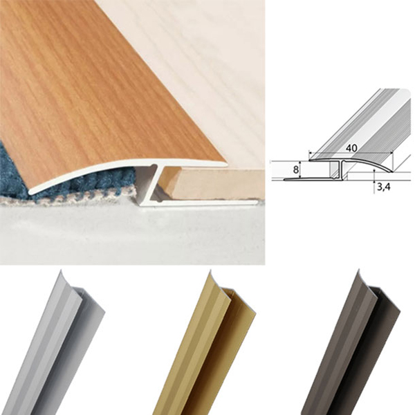 Door Thresholds / 40mm Wide Aluminium Door Thresholds To Join Floor At