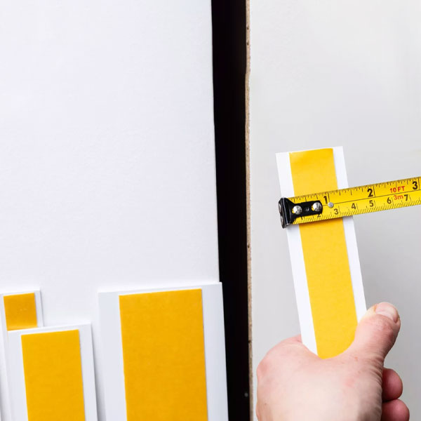 Self Adhesive 1m Durable PVC Architrave Flat Trim
