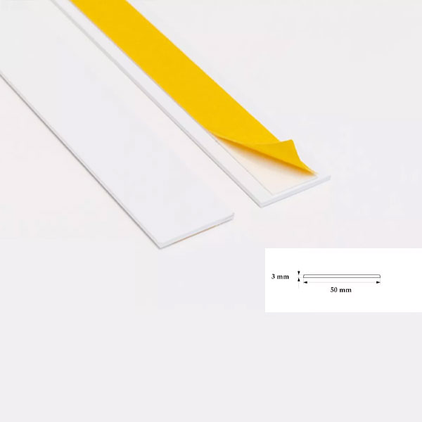 Self Adhesive 1m Durable PVC Architrave Flat Trim