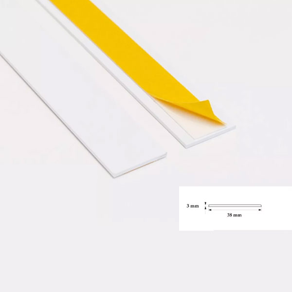 Self Adhesive 1m Durable PVC Architrave Flat Trim