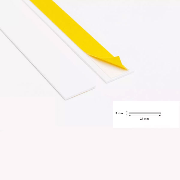 Self Adhesive 1m Durable PVC Architrave Flat Trim