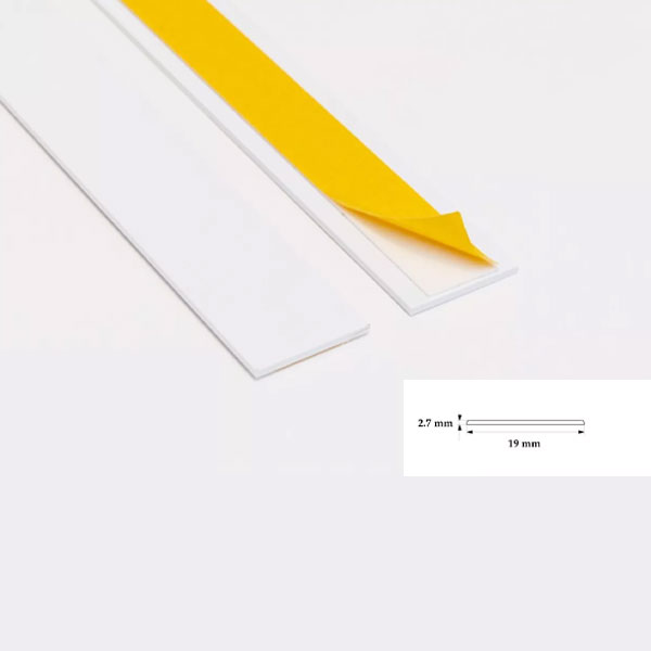 Self Adhesive 1m Durable PVC Architrave Flat Trim