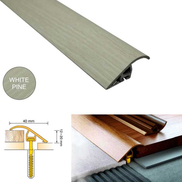 UPVC 40mm Wood Effect Door Threshold